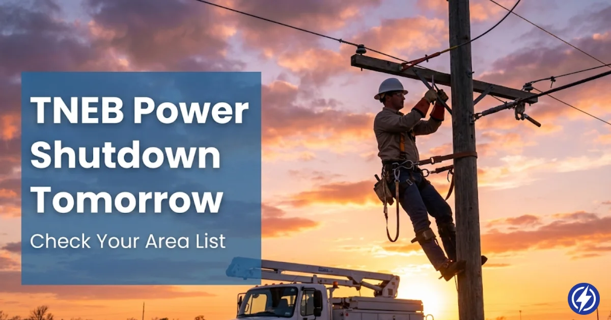 TNEB Power Shutdown Tomorrow